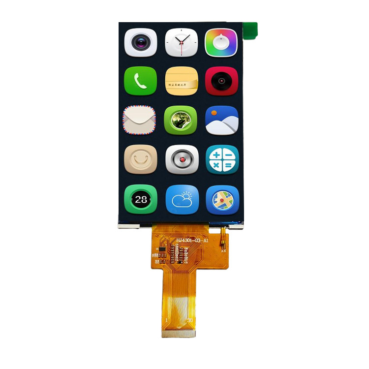 4,3-tums TFT-vertikal skärm med Flip Display, 480*800 upplösning, MCU-gränssnitt