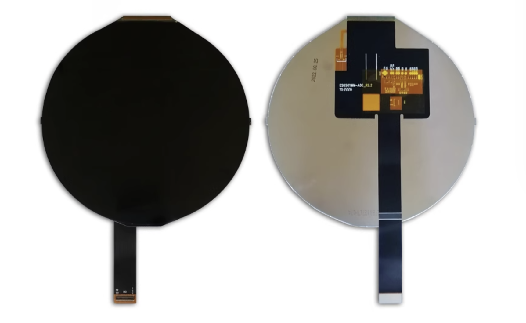 5-tums rund LCD-skärm 1080*1080, MIPI-gränssnitt med flera punkts kapacitiv pekskärmsenhet GT911