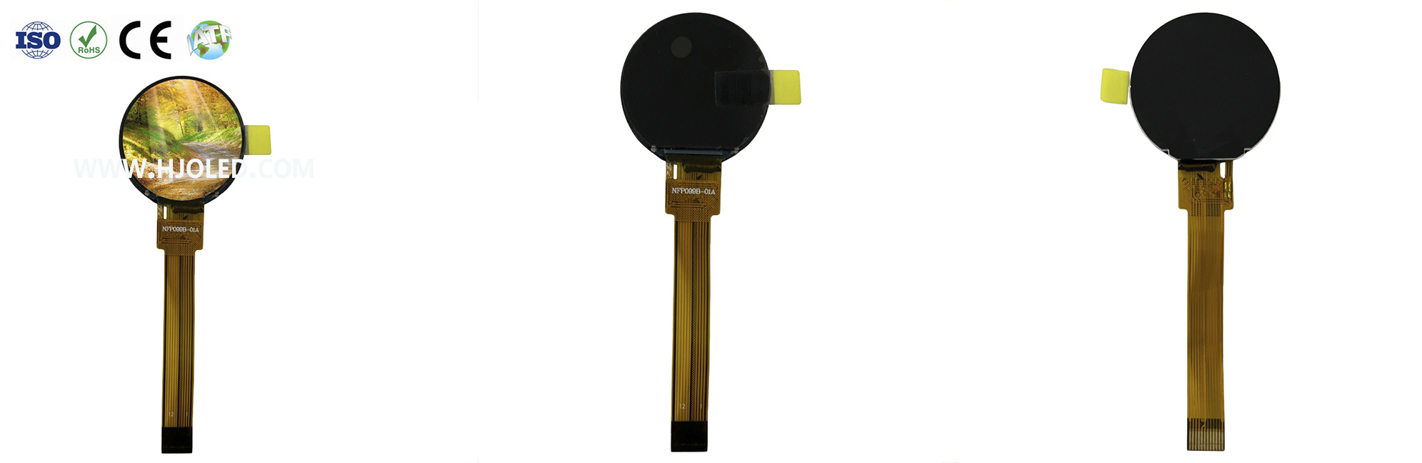 0,99-tums rund LCD-skärm: liten storlek, stora användningsområden