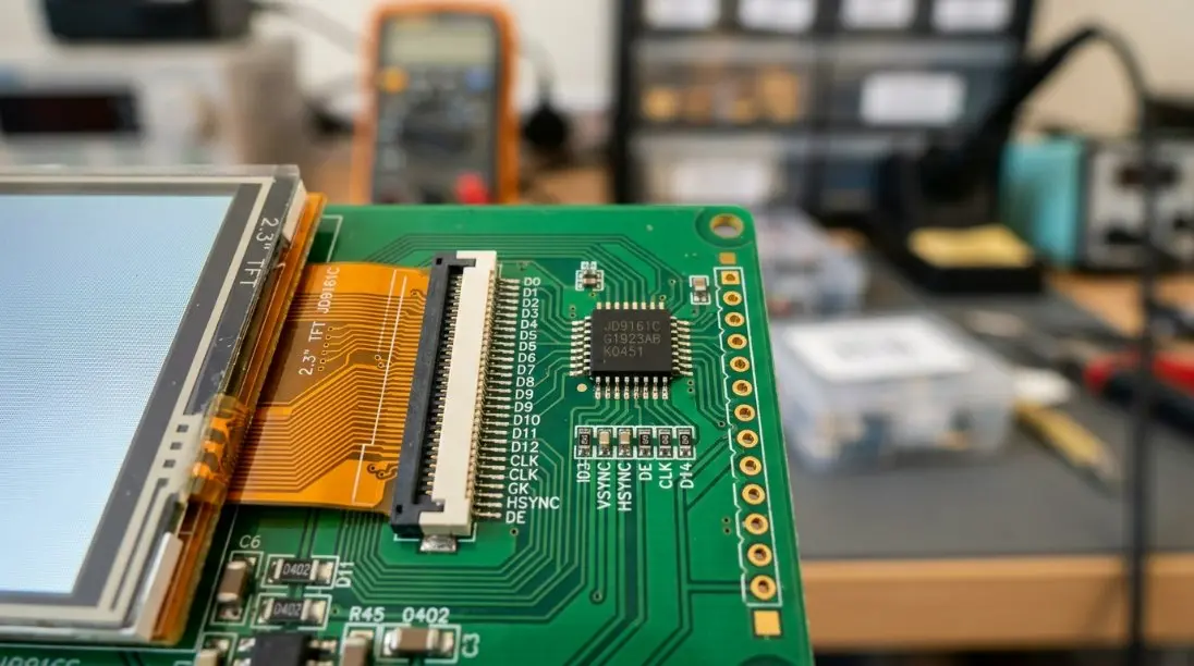 2,3 tums TFT LCD Ultimate Guide: 2026 IoT Compliance & JD9161C Integration i Kina