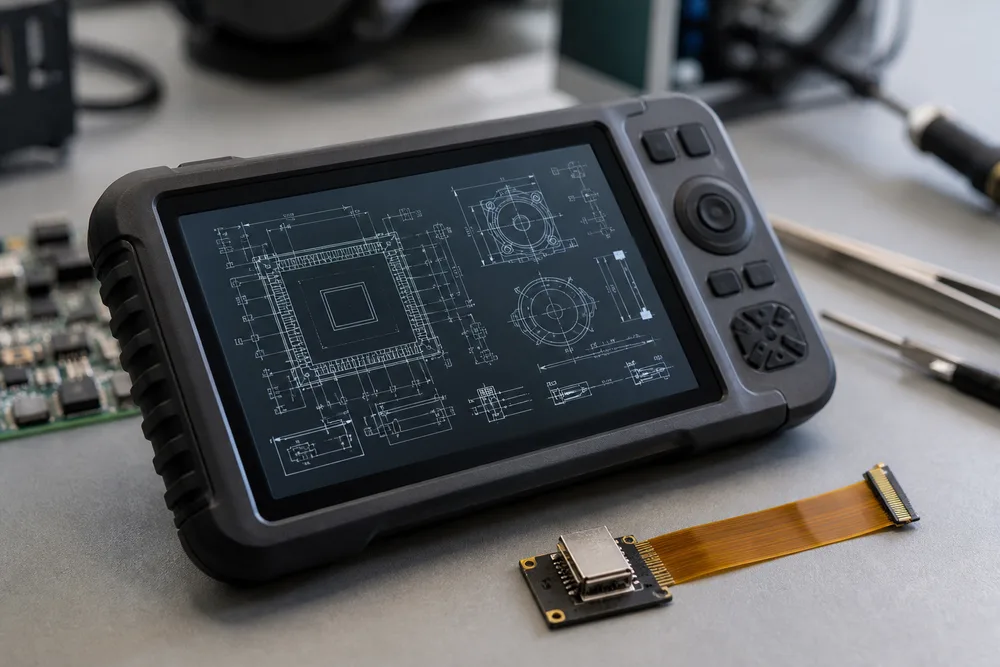 2026 3,17-tums IPS TFT LCD-modul: 1024×768 MIPI-skärmval för kompakt utrustning